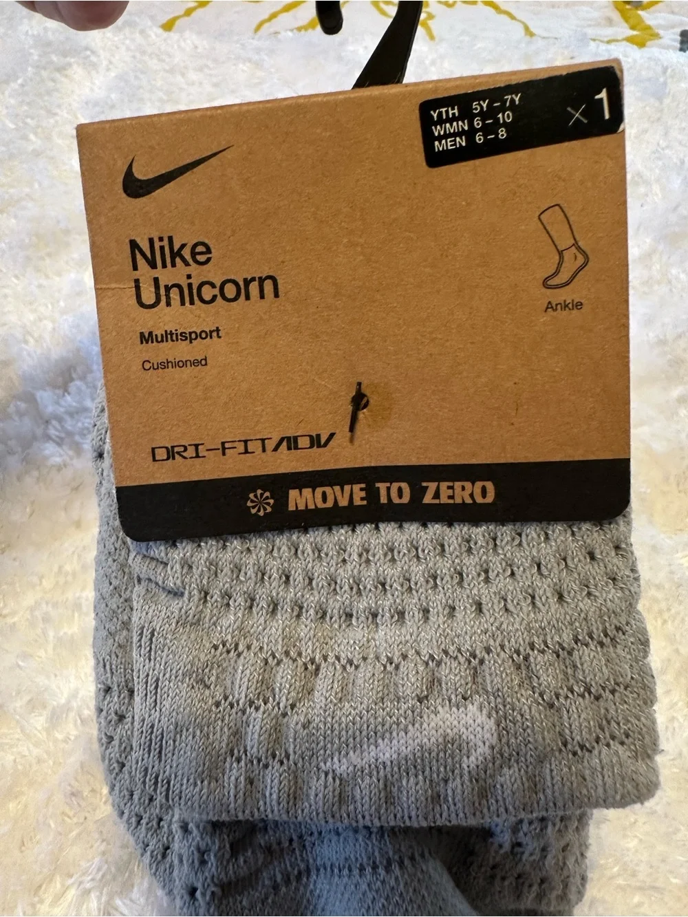 Nike Gray Unicorn Socks